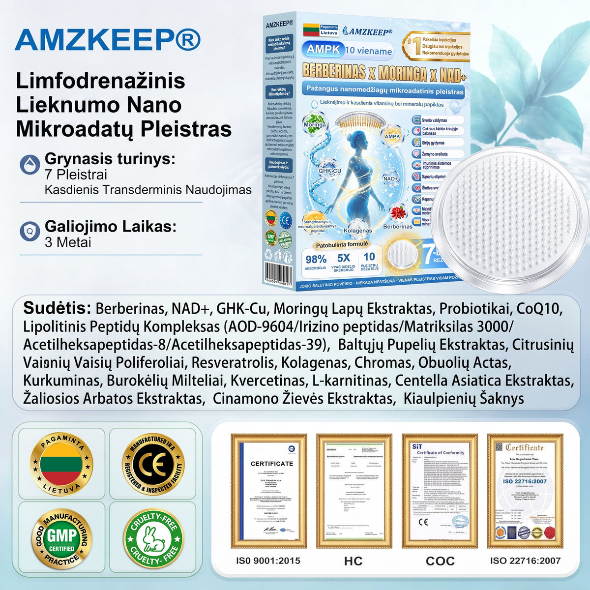 🇱🇹 AMZKEEP® 3+3 NEMOKAMAI – Tik šiandien !