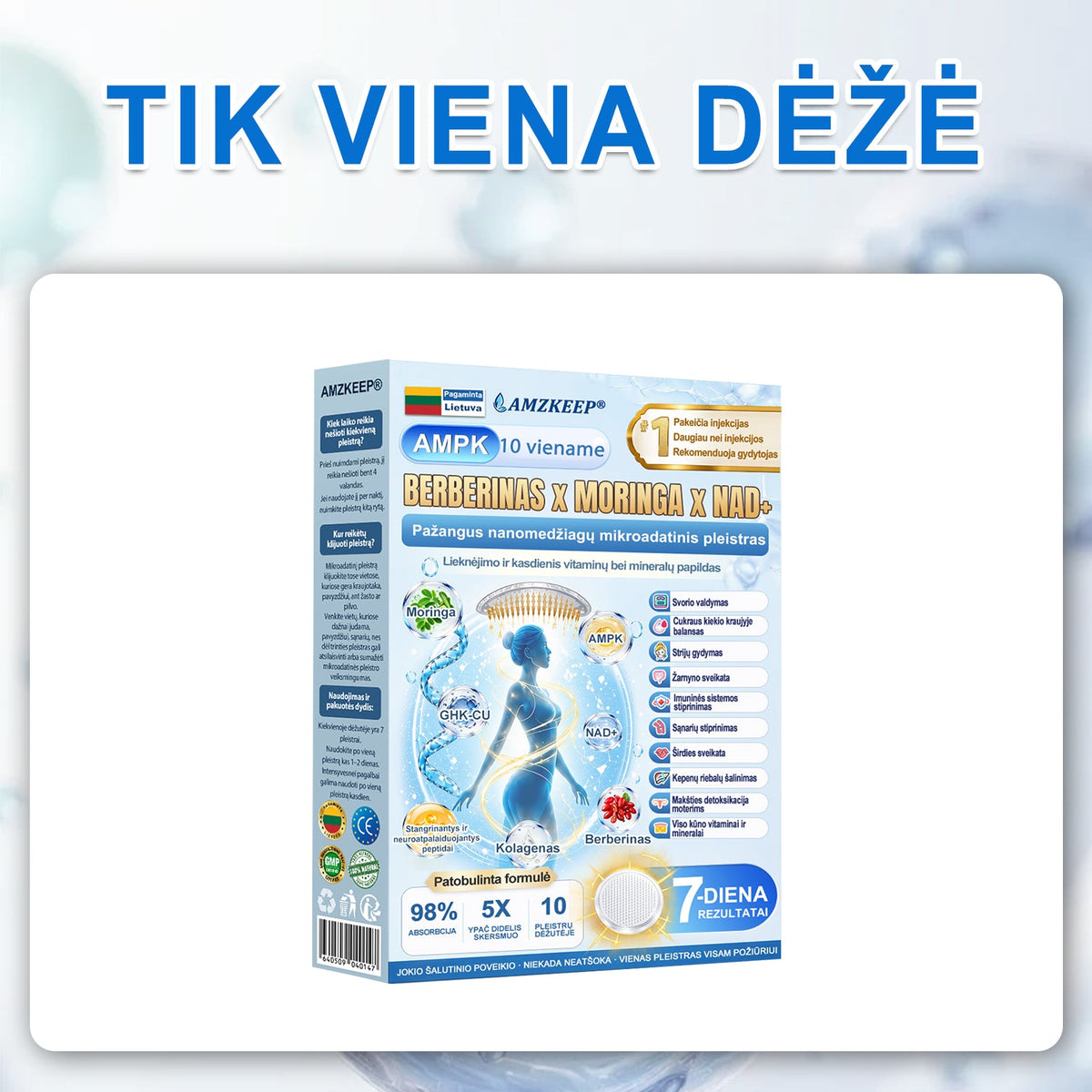 🇱🇹 AMZKEEP® 3+3 NEMOKAMAI – Tik šiandien !