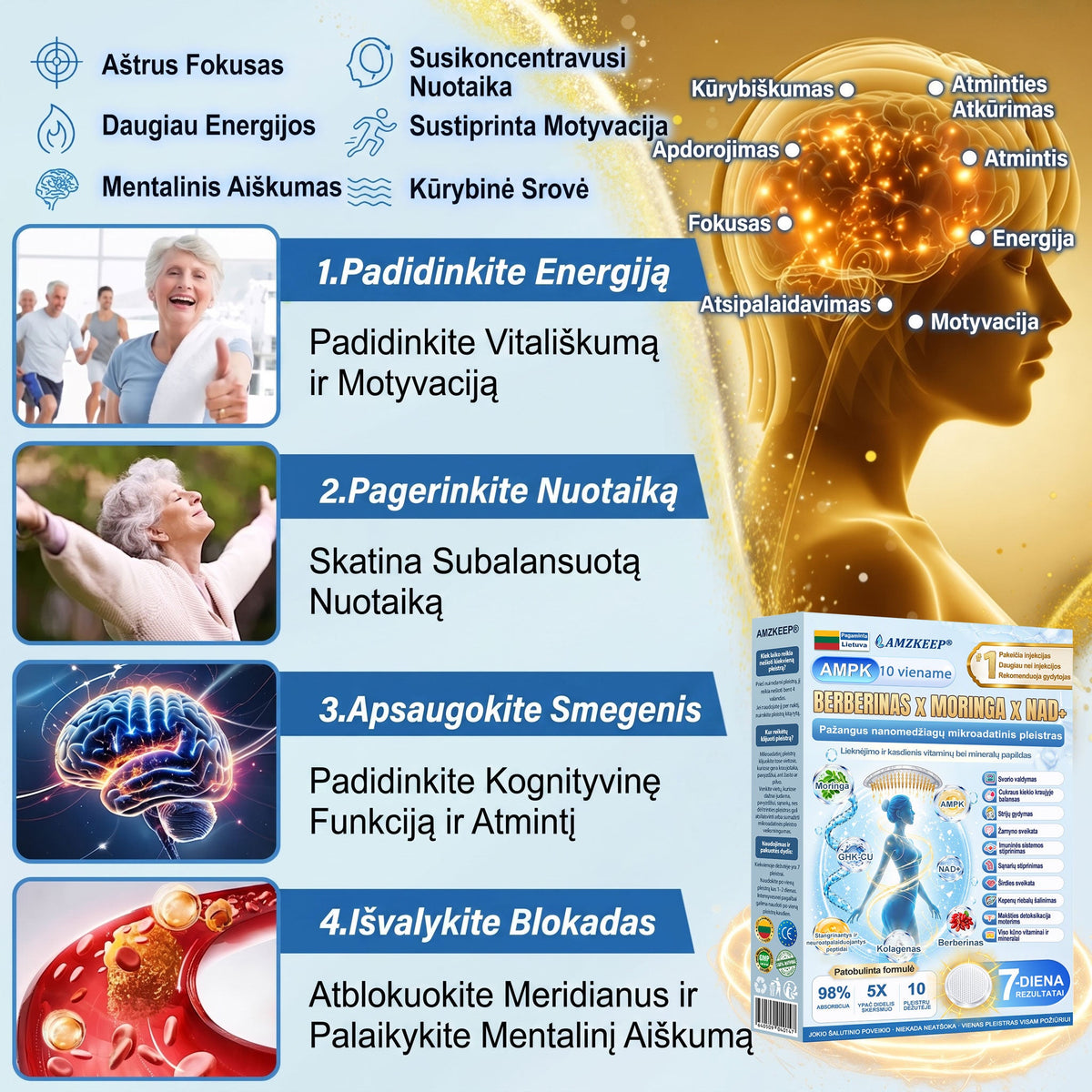 🇱🇹 AMZKEEP® 3+3 NEMOKAMAI – Tik šiandien !