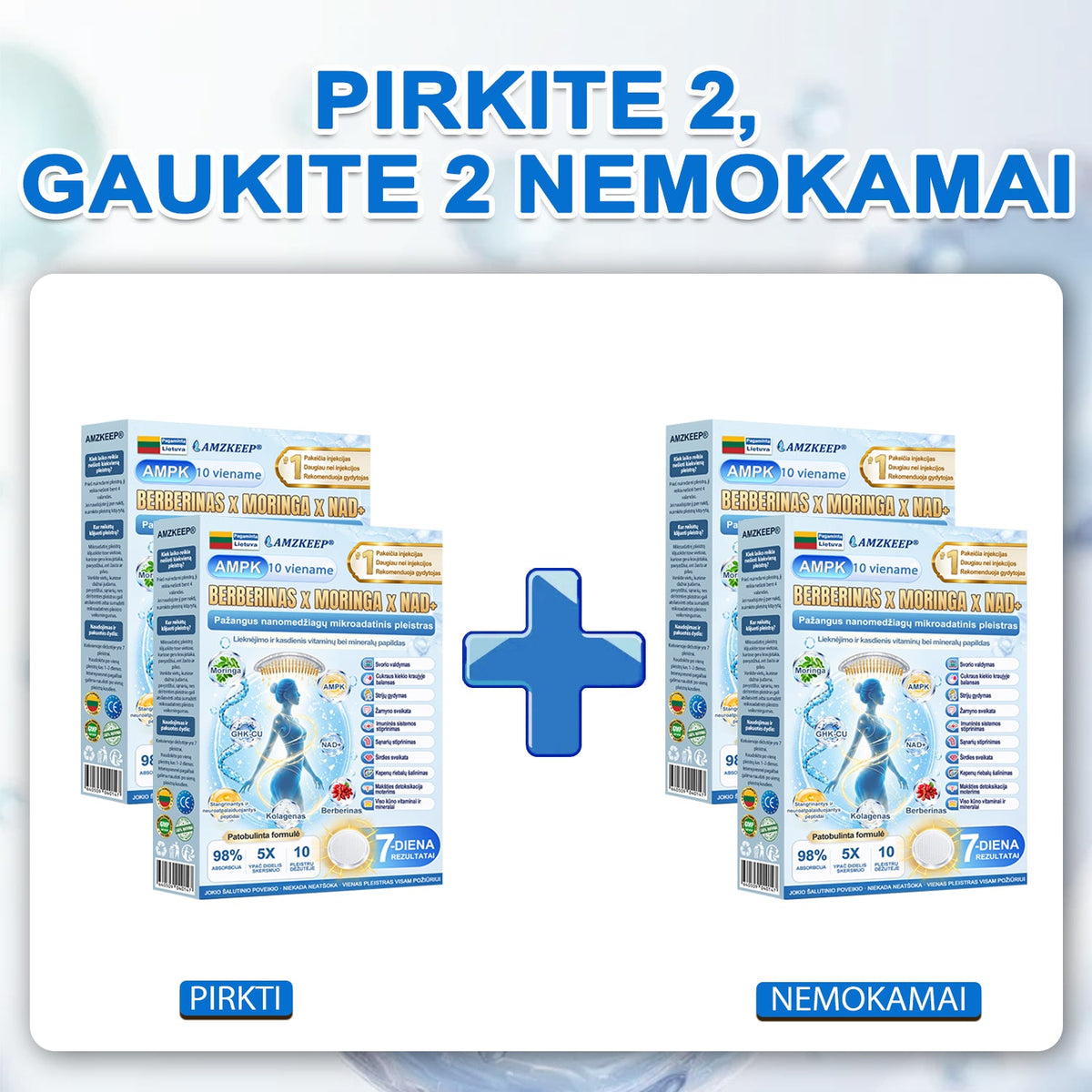 🇱🇹 AMZKEEP® 3+3 NEMOKAMAI – Tik šiandien !