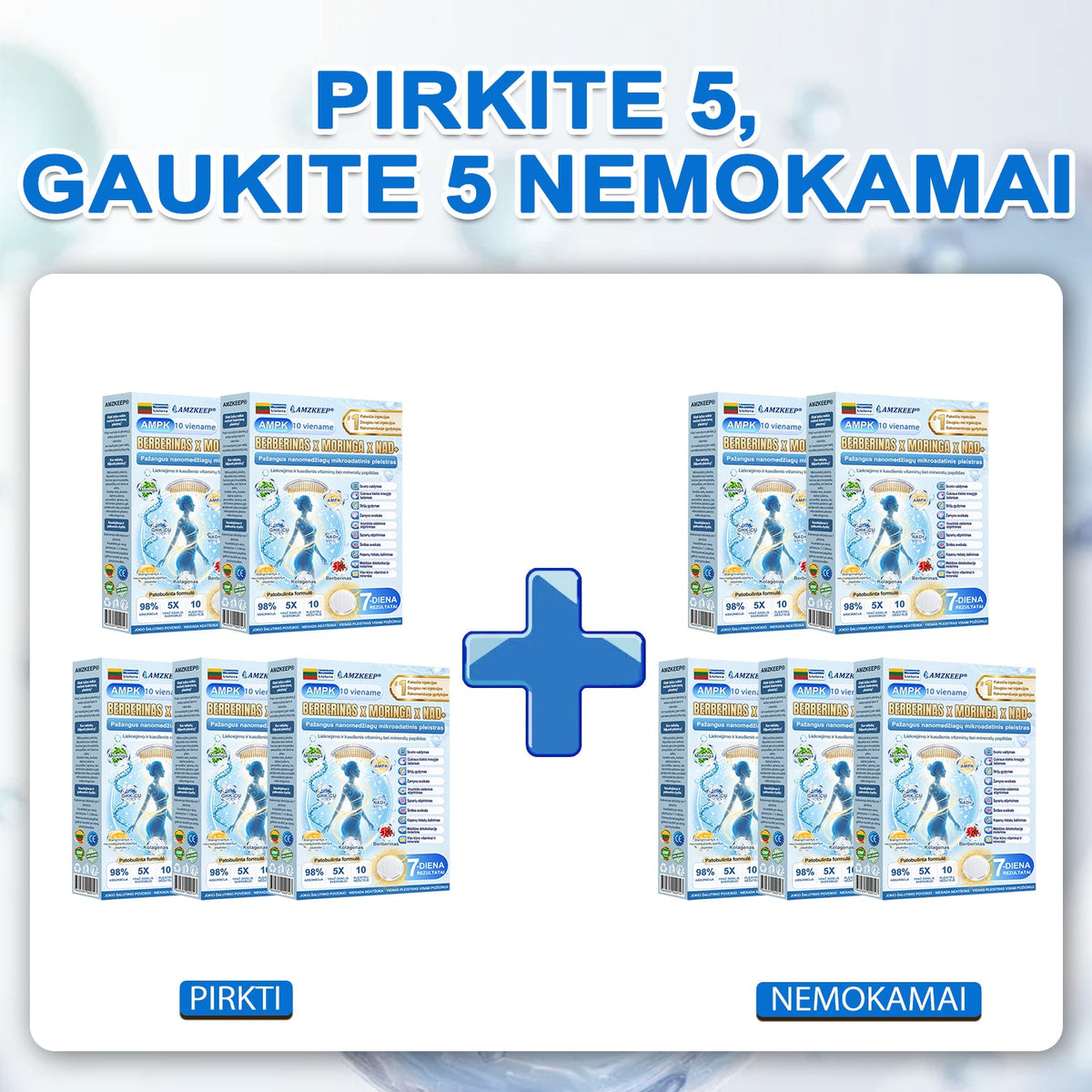 🇱🇹 AMZKEEP® 3+3 NEMOKAMAI – Tik šiandien !